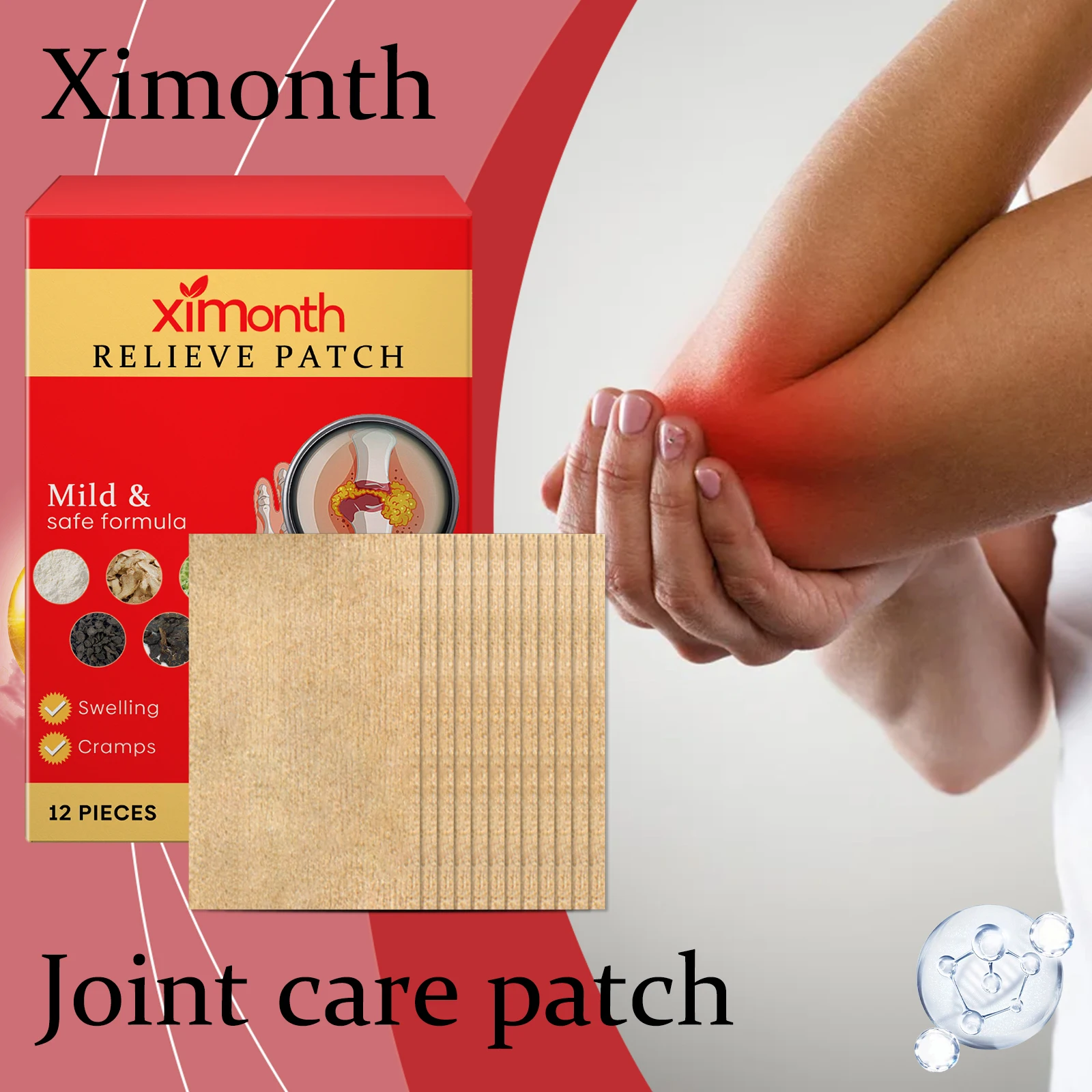 

Ximonth пластырь для ухода за суставами, облегчение дискомфорта костей, питательный, уменьшение отеков, массаж, расслабляющие мышцы, ежедневный пластырь для ухода за суставами тела