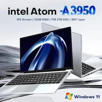 2026 Portable Laptop Computer Intel Atom A3950 Notebook PC 12GB RAM 512GB 1TB M.2 SSD Windows 11 Pro 14.1" Office Study Computer