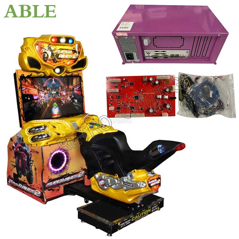 

Arcade Super Bike 2 Kit FF Motorcycle Without Lights Racing Motor Driving Game Board Simulator Children Racing Game Machine