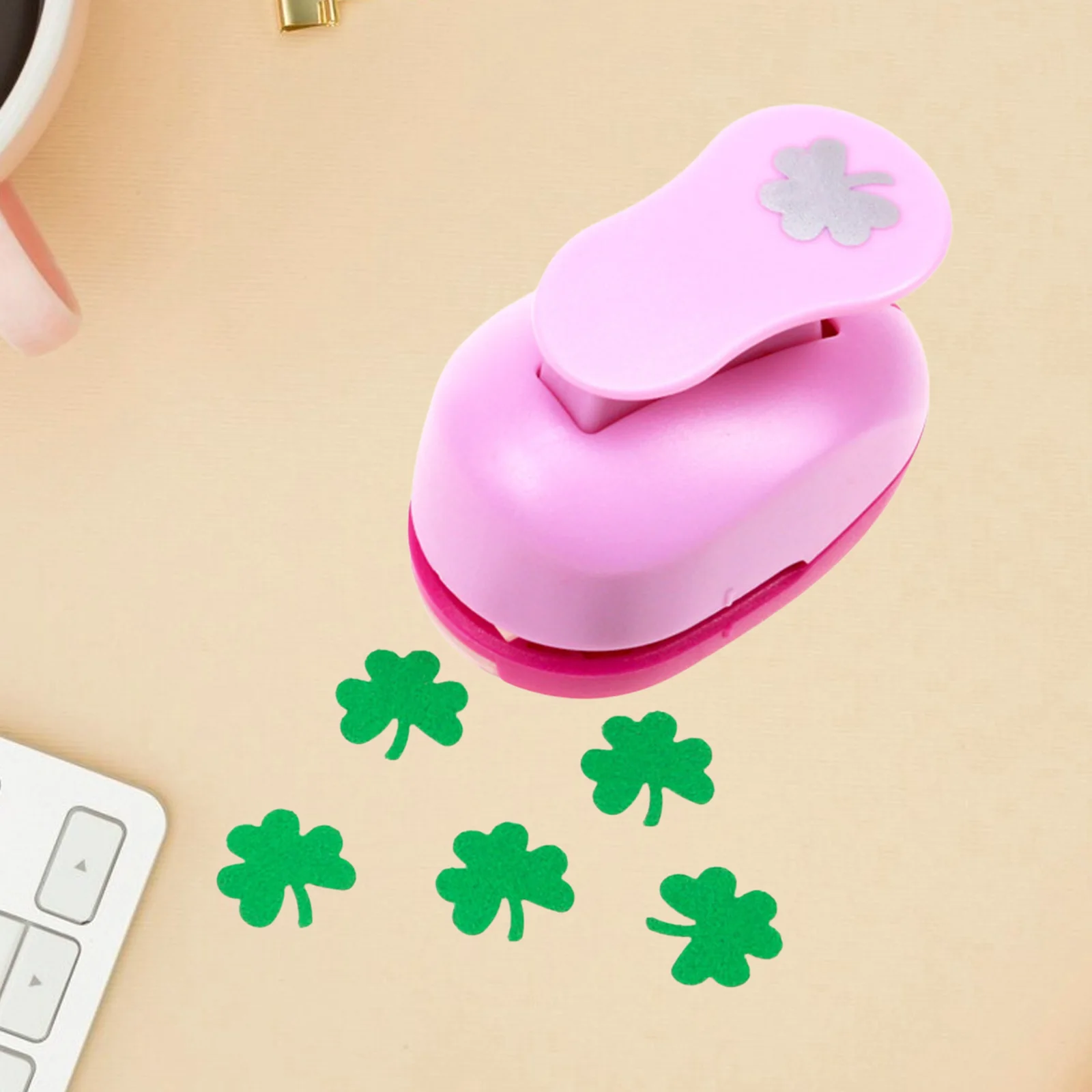 Scrapbook Papier Puncher Benodigdheden voor Ambachten Wenskaart Maken Fotopapier Drie Bladeren, Papier Ambachten Scrapbook DIY Embossing H