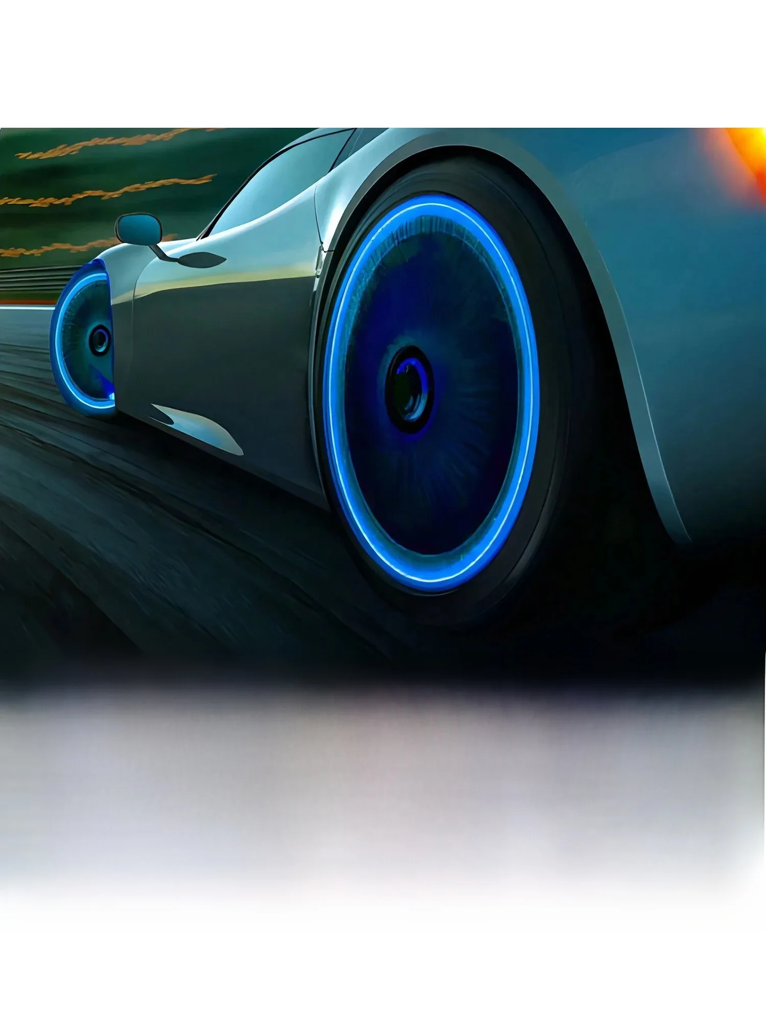 AliExpress Luminous Valve Caps Fluorescent Night Car Tire Valve Caps Motorcycle Bike Glowing Decor Wheel Nozzles Tyre Cap Car Accessories
