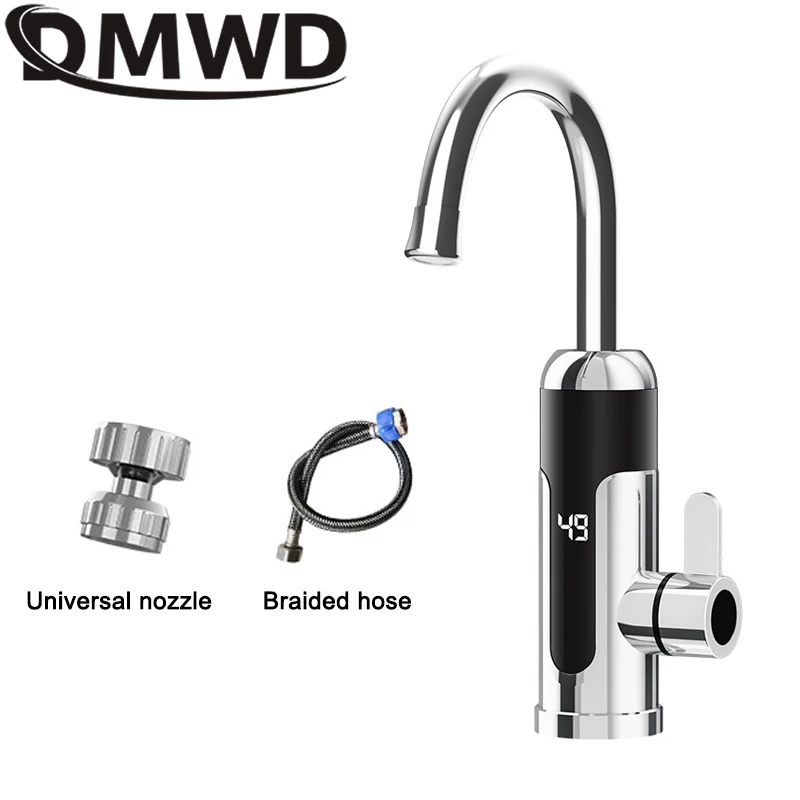 

DMWD 3300W Electric Water Tap Instant Hot Water Heater Faucet Tankless Kitchen Bathroom Rapid Heating Water Heating Tap Boiler