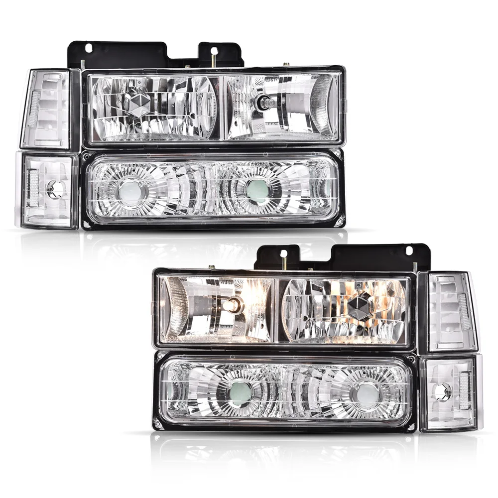 

Фара в сборе, совместимая с Gmc C1500 K1500 Yukon/Gmc C1500 C2500 K1500 K2500 Suburban 94-99 Фара