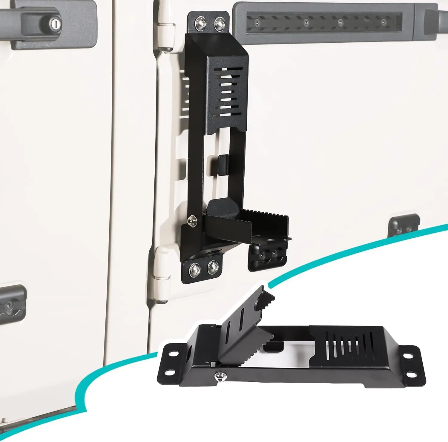 Carbon Steel Door Hinge Foldable Foot Step Car Roof Foot Step Pedestal Rack Accessories For Ineos Grenadier 2020-2025