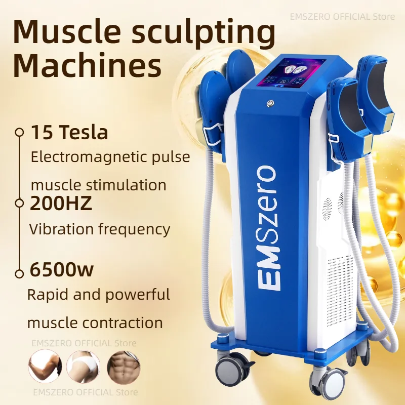 

EMS EMSzero Neo 15Tesla 6500W Hi-emt Body Sculpt Machine NOVA Muscle Stimulator Shaping Equipment for Salon Carving