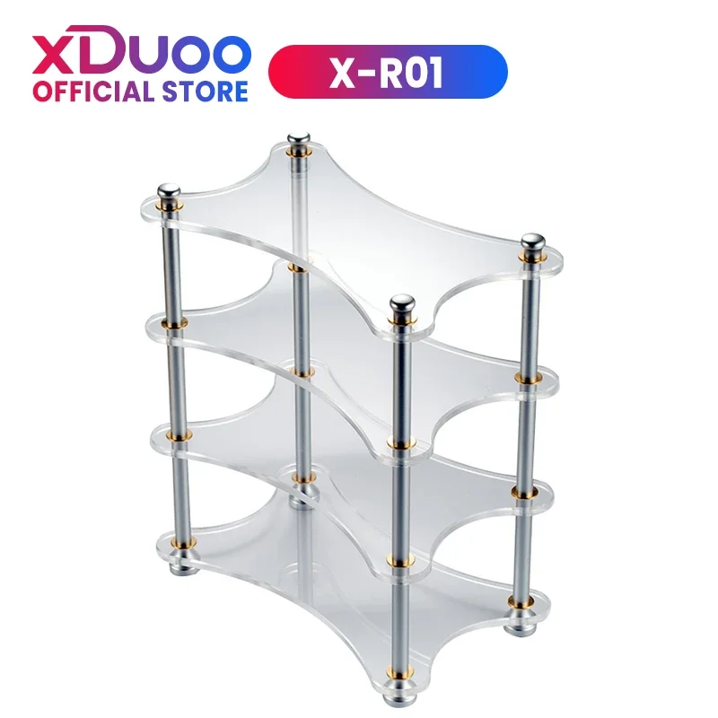 XDUOO X-R01 Estante HIFI acrílico multicapa XR01 adecuado para apilar amperios pequeños, decodificadores para MT-602 MT-604 MU-604, etc.