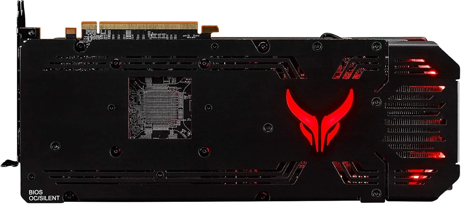 Placa gráfica de vídeo PowerColor Radeon RX 6950 XT 16GB Red Devil GDDR6 GPU usada