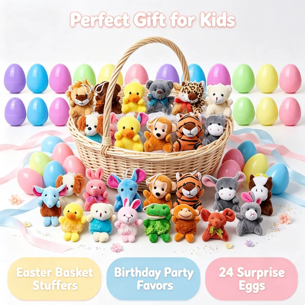 24 Pack Surprise Eggs with Ani - огляд і ціна Kids Toys Play Egg