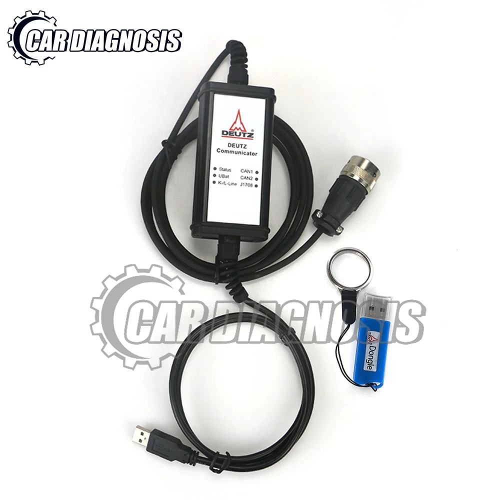 For Deutz DeCOM SerDia software Support CAN K/L-Line For Deutz DECOM controllers diagnosis kit with key dongle