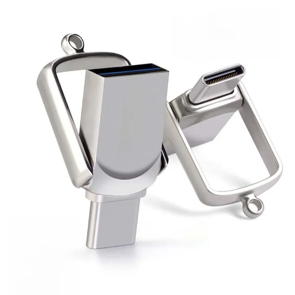 Bliksem-Unidade Flash USB de Alta Velocidade para PC, USB 2.0, Pen Drive, 2 em 1, 32GB, 64GB, 128GB,