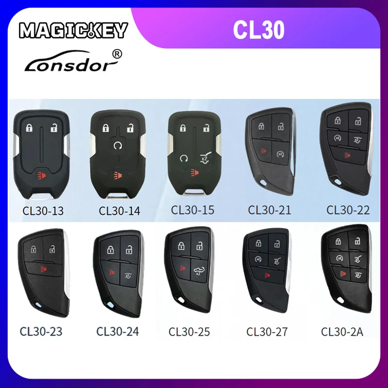 Lonsdor for CHEVROLET CL30 CL30-15 CL30-22 Series Keys Universal Smart Key Work with Lonsdor K518 PRO FCV/ K518 PRO and KW100