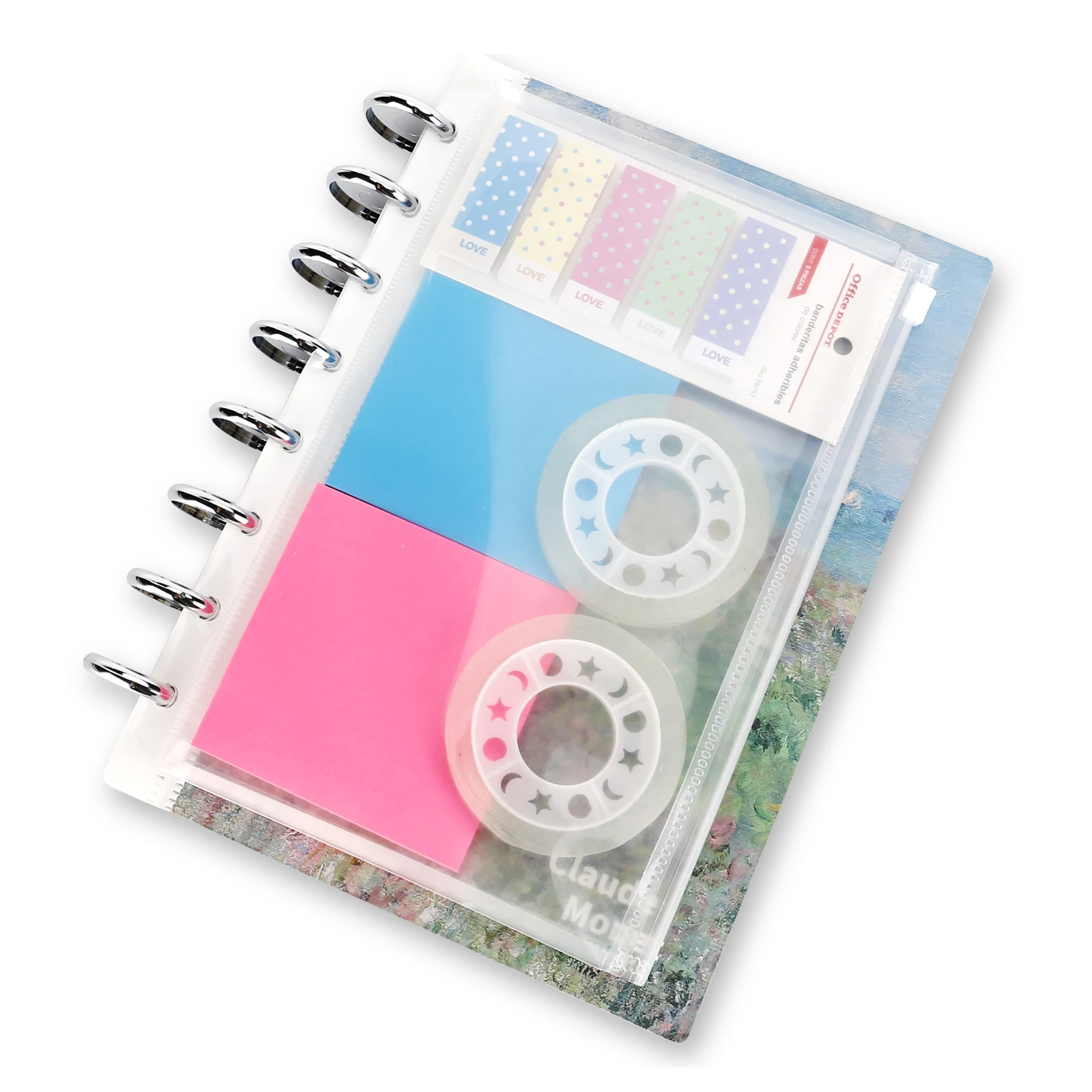 Eagle 5 Index Tags With Separate Pages，Multi-color binder index divider,School Separator Folder，Suitable For Notebook Loose-leaf