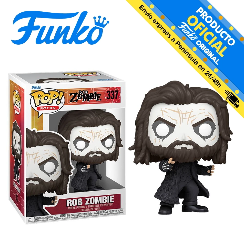 Funko Pop! Rocks - Rob Zombie, 67451, 337, original, toys, boys, girls, gift, decorative, man, woman, official, store, with box, new