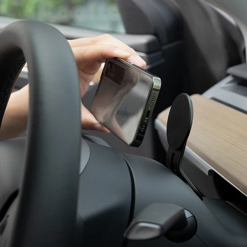 Suporte do telefone do carro magnético para Tesla Model Y 3, suporte do telefone móvel, suporte GPS,