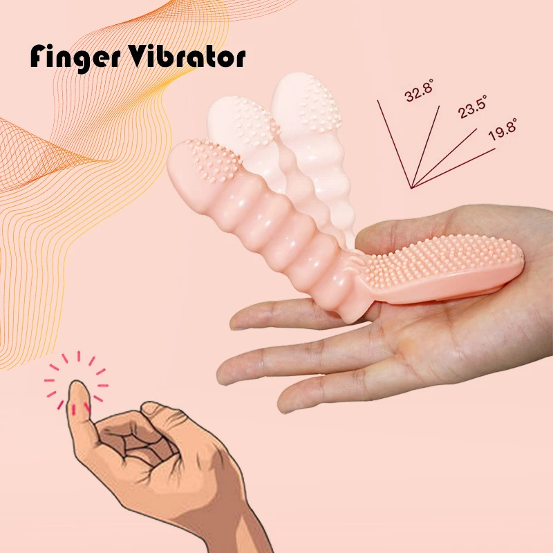 Silicone Reusable Finger Masturbation Vibrator Massage Prostate Intense Clit Stimulation Sex Toys For Women Adult 18 Products