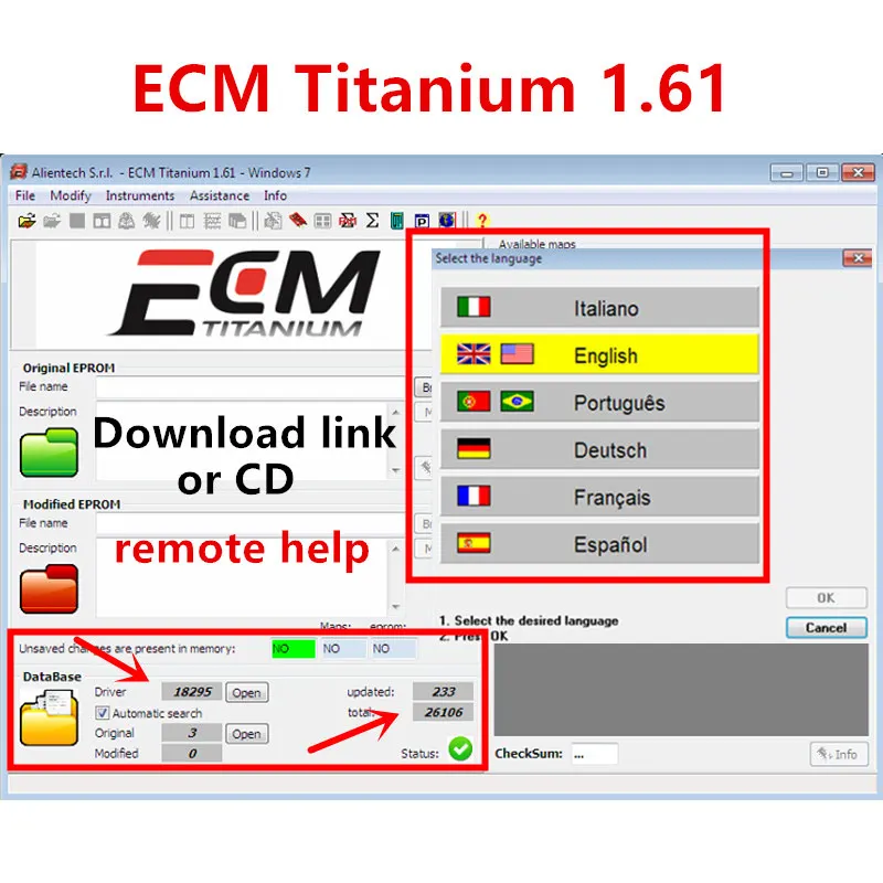 2024 For KT-/ AG and K- ESS V2 ECM TITANIUM 1.61 With 18259+ Driver ECM Titanium 26000 Drivers For ECU Repair