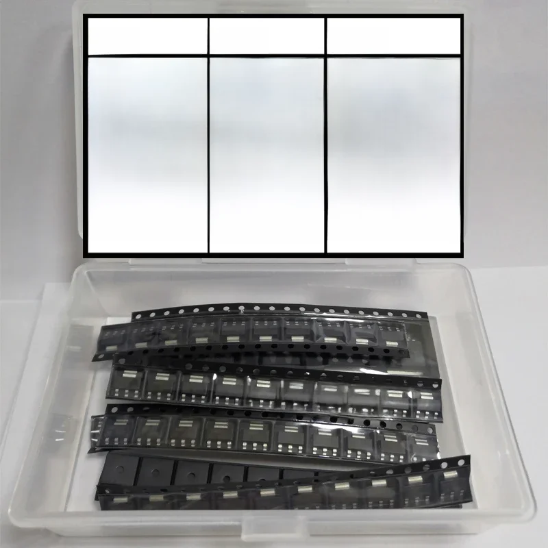 Asortyment regulatorów napięcia SMD SOT89 SOT223 TO252 LDO AMS1117 2,5 V 1,2 V 1,8 V 3,3 V 5 V, 6 V, 8 V, 9 V, 12 V, 15 V, 100 mA, zestaw ADJ KIT — zdjęcie produktu 6
