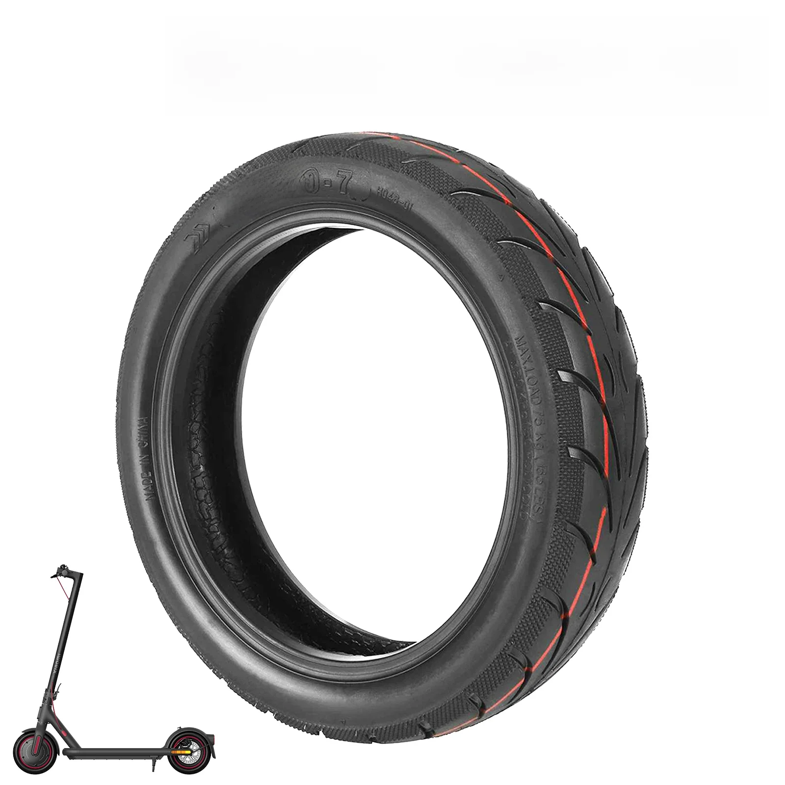 Pneu sans chambre à air de 10 pouces 60/70 – 7, pour Scooter électrique Xiaomi 4 Pro, épais, résistant à l'usure, gonflable sous vide, pièces et accessoires