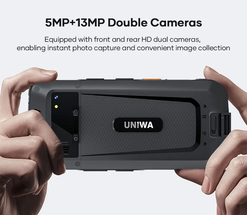 UNIWA M600 4G Ultra thin Industrial Handheld Android PDA 6 Inch 4GB+64GB Removable 4850mAh Battery 2D Scanning Smartphone NFC