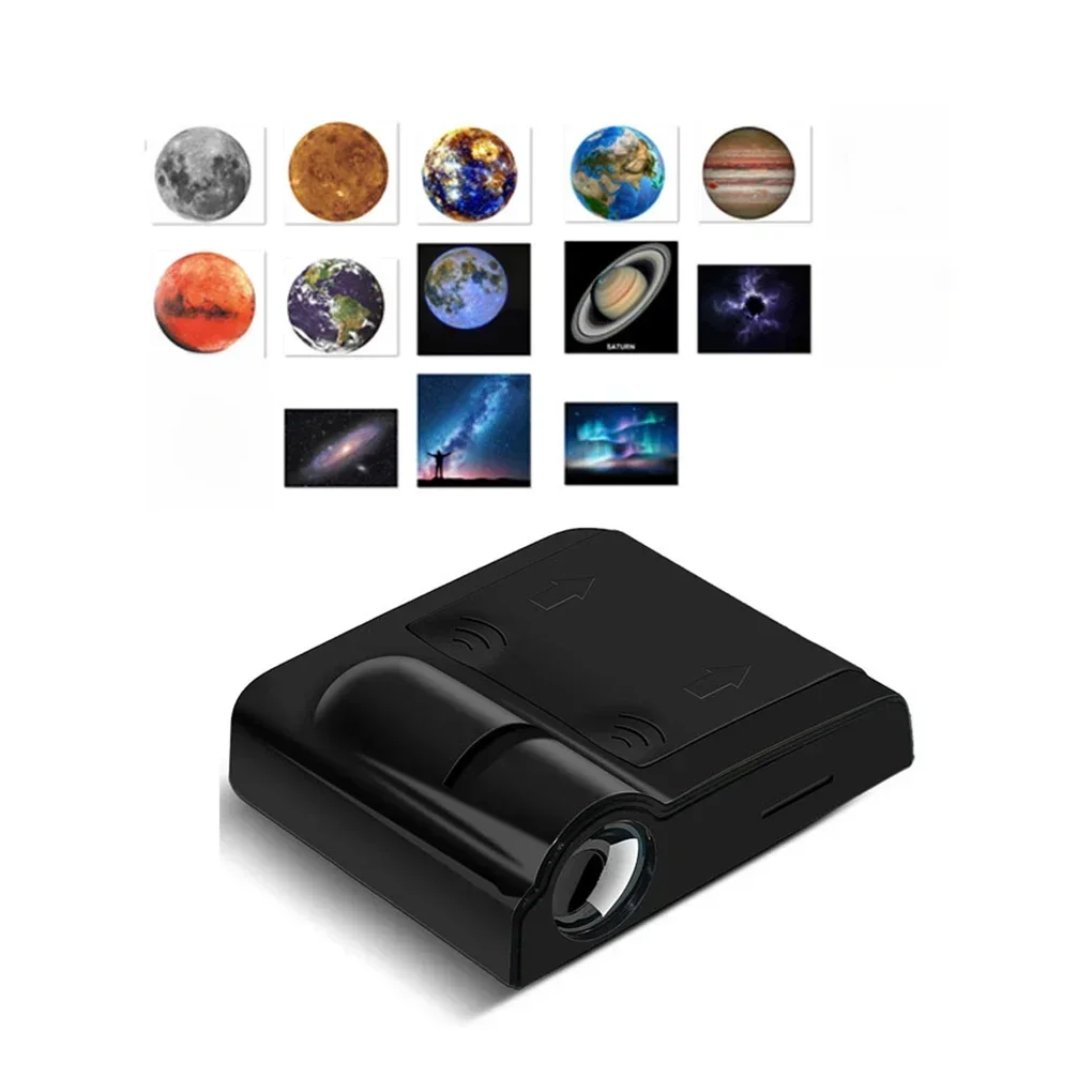 Lampe de Projection Communautés ète avec 16 Feuilles de Film, Lumière LED, Terre, Soleil, Galaxie, Halloween, Nouveauté, ix