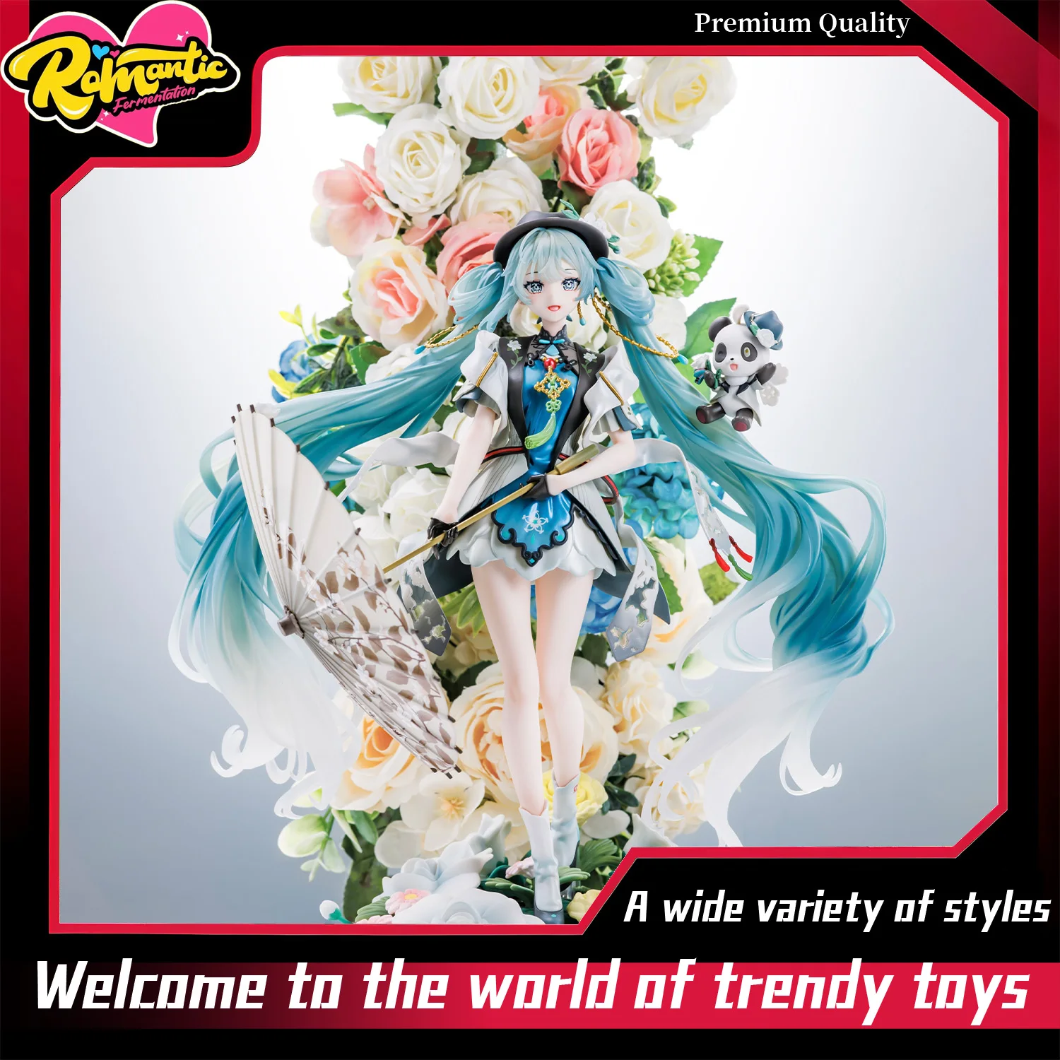 Popular Anime Merchandise - Panda Hatsune Miku Anime GK model