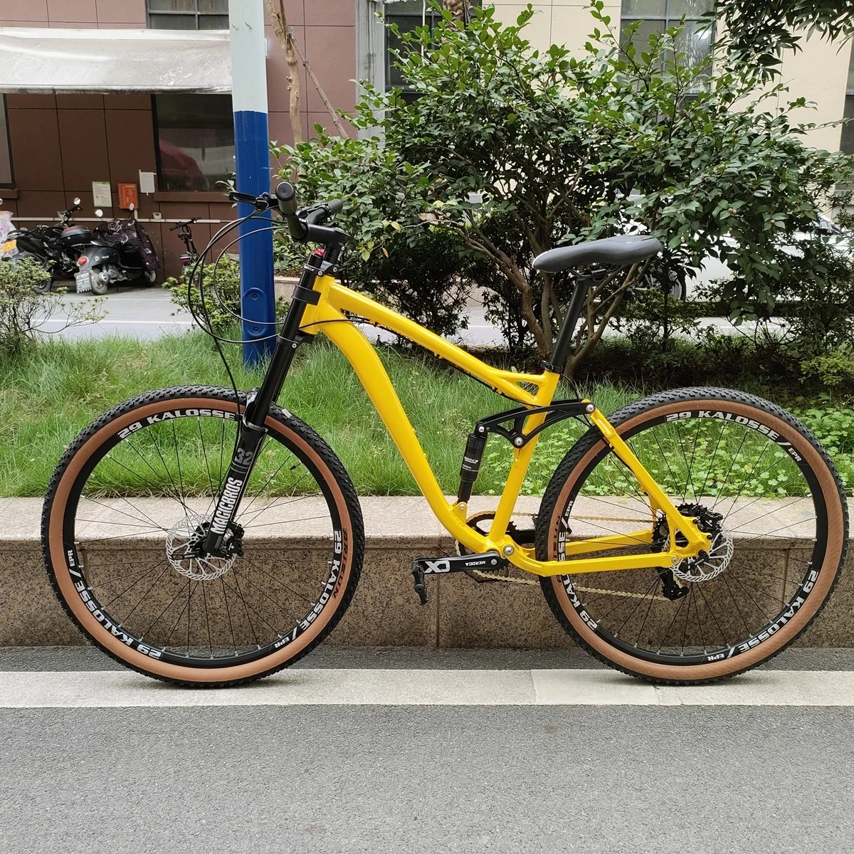 AliExpress NONE Kalosse 10 Bearings  29x18 Inches   Hydraulic  Brakes Full Suspension  Bikes Mountain Bicycle   Mountain Bike 11 Speed Bicycle