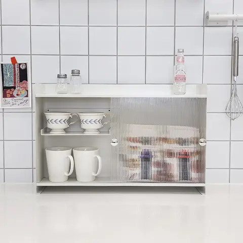 노바리빙 슬림 슬라이드 주방 수납 선반