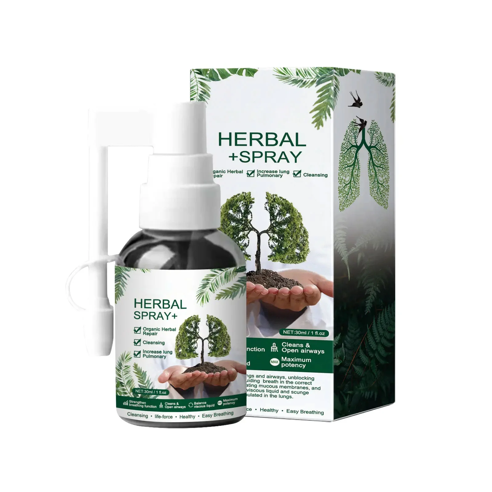 Herbal Body Care Spray Headache Sore Throat Relief Anti Cough Treatment Stuffy Swollen Runny Nose Breathing Smoothly Health Care