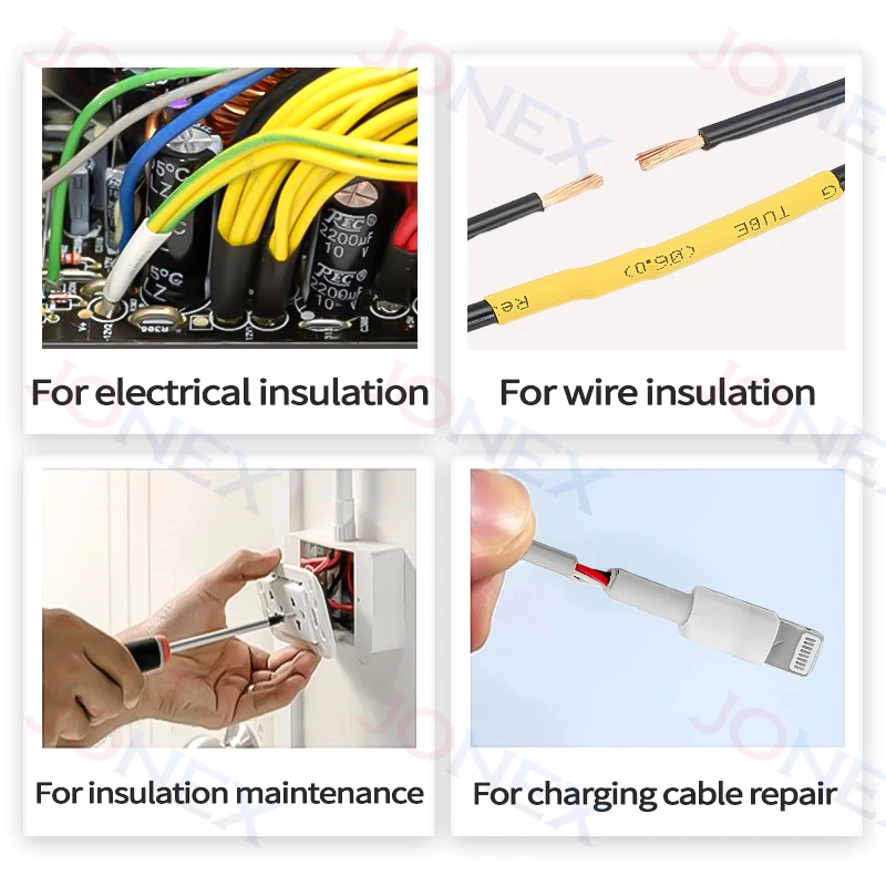 127-560PCS Heat Shrink Tubing Kit Thermoresistant Insulation Tube Electrical Wire and Cable Connection Heat Shrinkable Sleeves