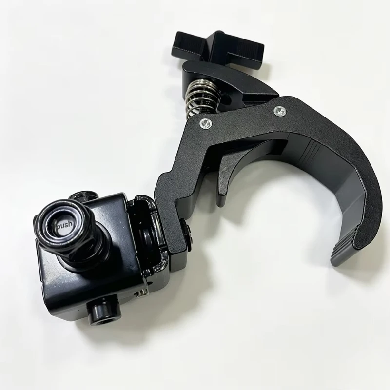 1pcs Aluminum Spring Folding Stage Light Hook, Universal Truss Clamp Hook for DJ Par, Moving Head, Beam Lights