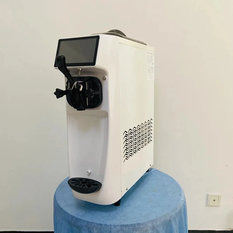 Commercial Soft Serve Gelato Ice Cream Making Machine 110V/220V Desktop Automatic Ice Cream Machine