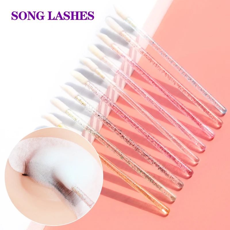 

Shiny Lip Brush, Various Colors, Adjust False Eyelashes, Clean Eyes, Soft Cotton Head, Gently Massage Skin