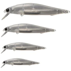 wLure Fishing Lure 2024 Model Sinking 10 per set with Free Fish Eyes Tight Wobble Unpainted Minnow UPM231