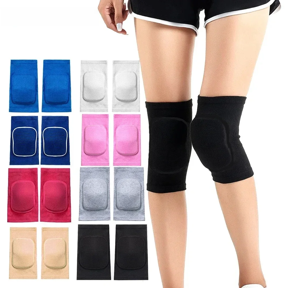 1 paar sportkniebeschermers voor heren dames sportcompressie kniebrace voor dans yoga volleybal voetbal hardlopen fietsen tennis - afbeelding 2