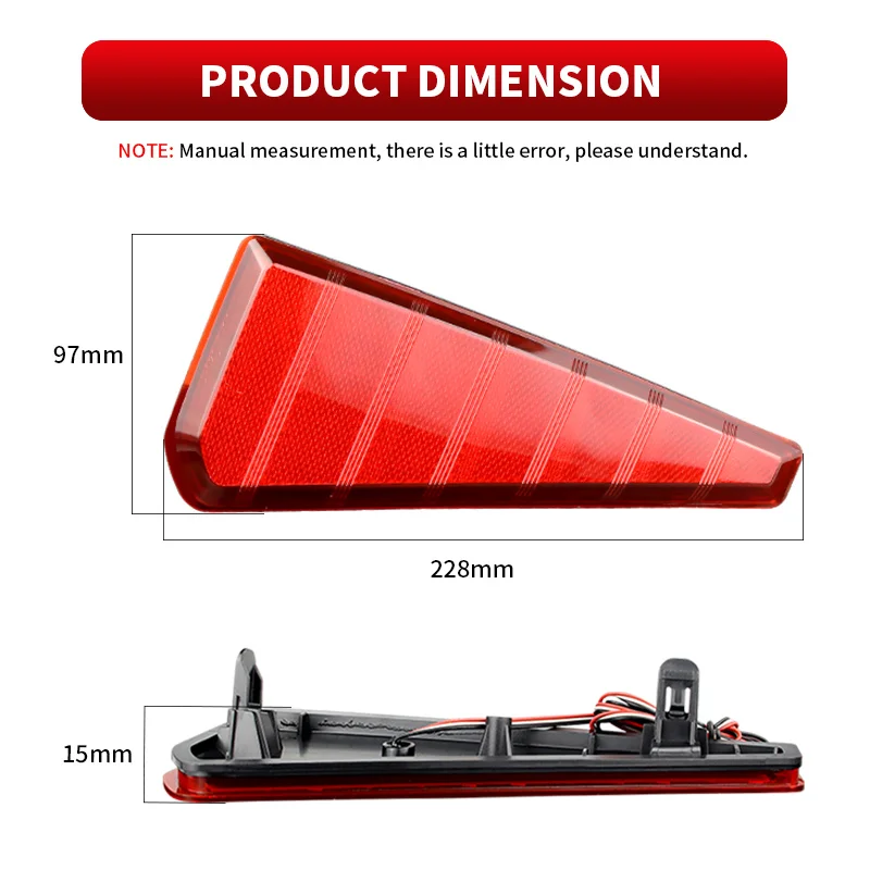 

2PCS LED Rear Bumper Brake Lights Canbus For Toyota NOAH VOXY 80 Series Red/Smoked Lens Tail Stop Warning Lamp Car Accessories