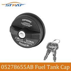STPAT-Tampa do tanque de combustível com chave, substituição Acessórios, Jeep Wrangler, Cherokee, Grand Cherokee, Dodge Challenger, Ram, 05278655AB