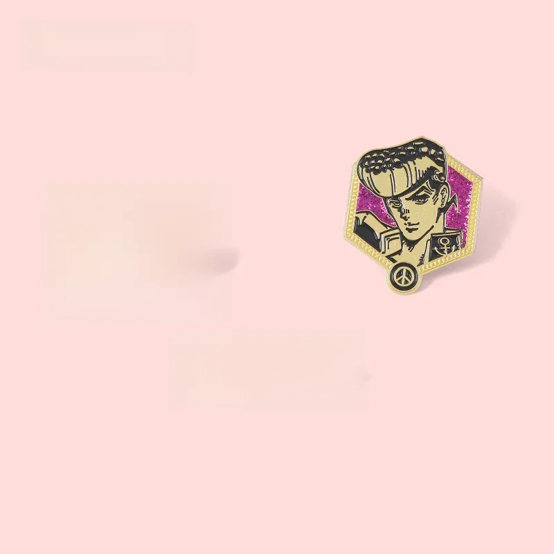 „JoJo‘s Bizarre Adventure“ Emaille-Anstecknadeln, individuelle Broschen, Anstecknadeln, Cartoon, klassischer japanischer Anime-Schmuck, Geschenke für Fans und Freunde