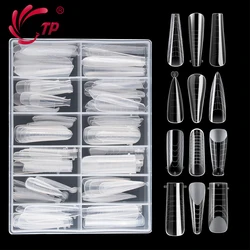 TP 145pcs Matte Duet System Nail Dual Forms for Poly Nail Gel Clear Top Molds Builder Extension Full Cover Fake Tips Tools