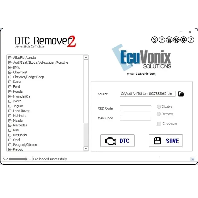 DTC Remover V2.5.6 DTC off Delete Software DTCRemover 2 Remove or Disable DTCs in Different ECUs DTCRemover2 ECU Progammmer