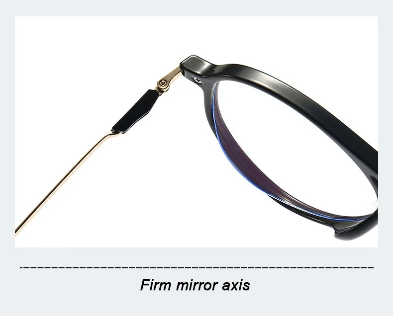 New Round Reading Glasses Oval Personality Presbyopia For Man Optical Frame Magnifier Full Rim Anti-Blue Female Fashion