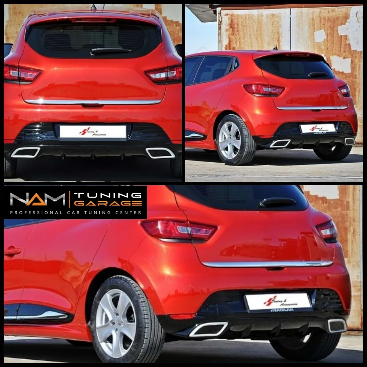 

Car Rear Bumper Lip Diffuser Spoiler Rear Side Splitters Flaps For Renault Clio MK4 Chassis Spoiler Deflector Durable Protector