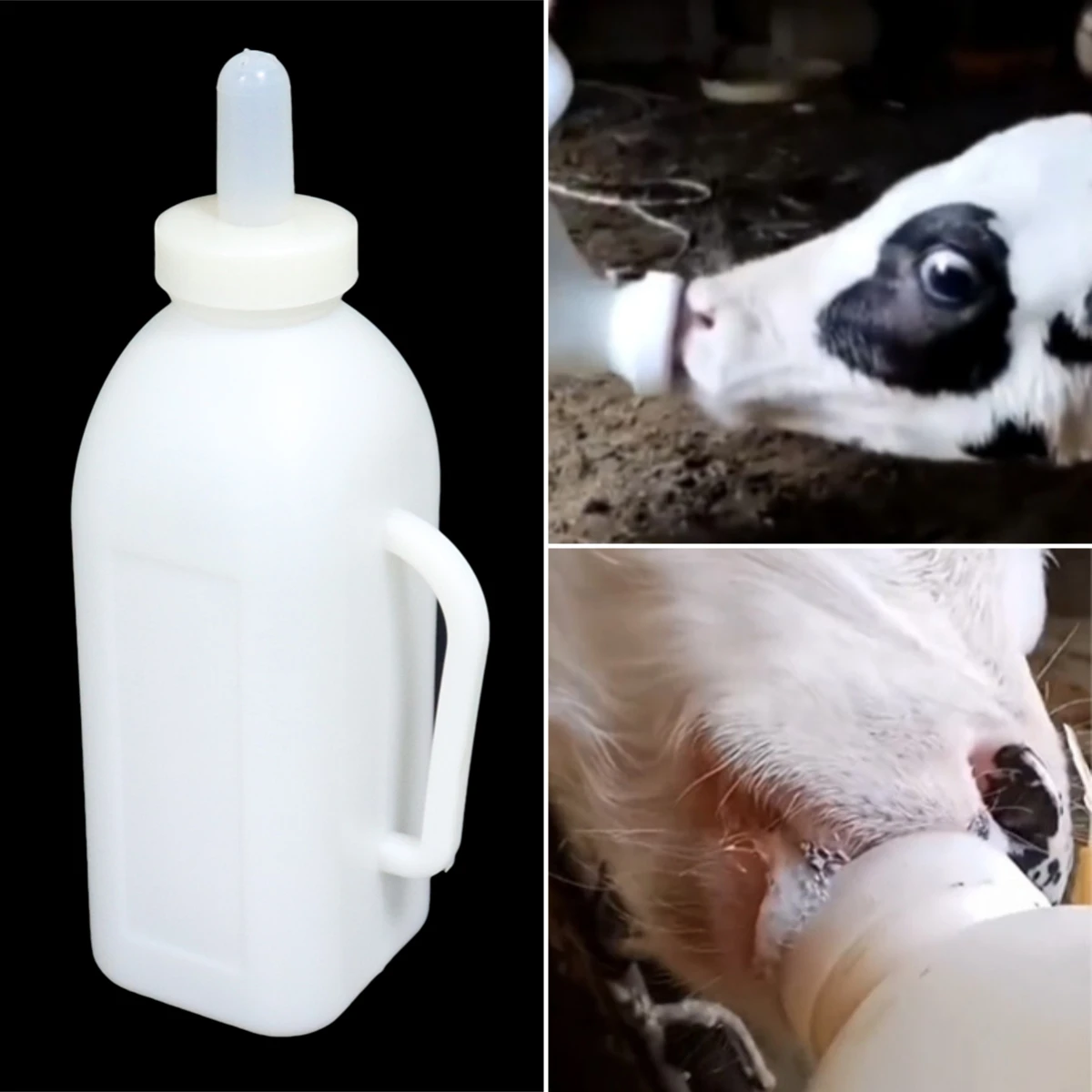 2L Lamb Milk Bottle with Nipple Calf Donkey Animal Veterinary Feeding Artifact Cow Sheep Milk Pot Farm Animal Feeding Tool 1Pc view 5