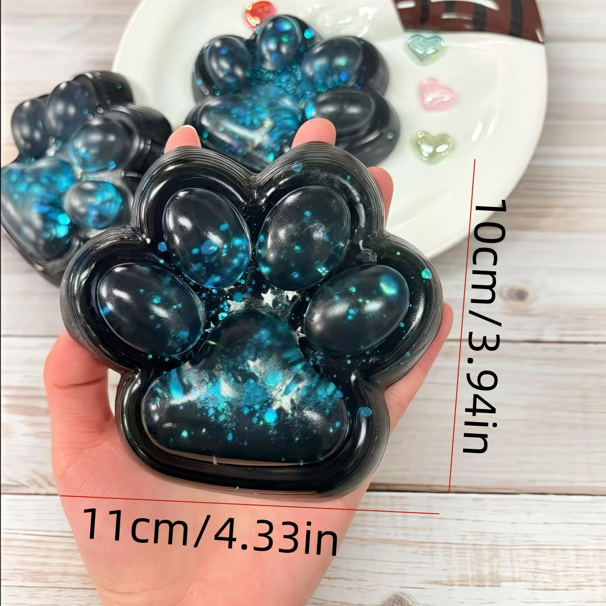 かわいい大きな猫の足絞りおもちゃ クリスマス/イースターギフト オフィスやホリデーギフトに最適 スローリバウンド、厚いデザイン、不安を軽減