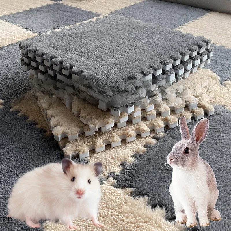 30*30 Cm 1-10 Stuks Huisdier Warming Pad Eva Foam Cavia Hamster Zachte Slaapmat konijn Slaapmat Deken Bed Huisdier Accessoires - afbeelding 2