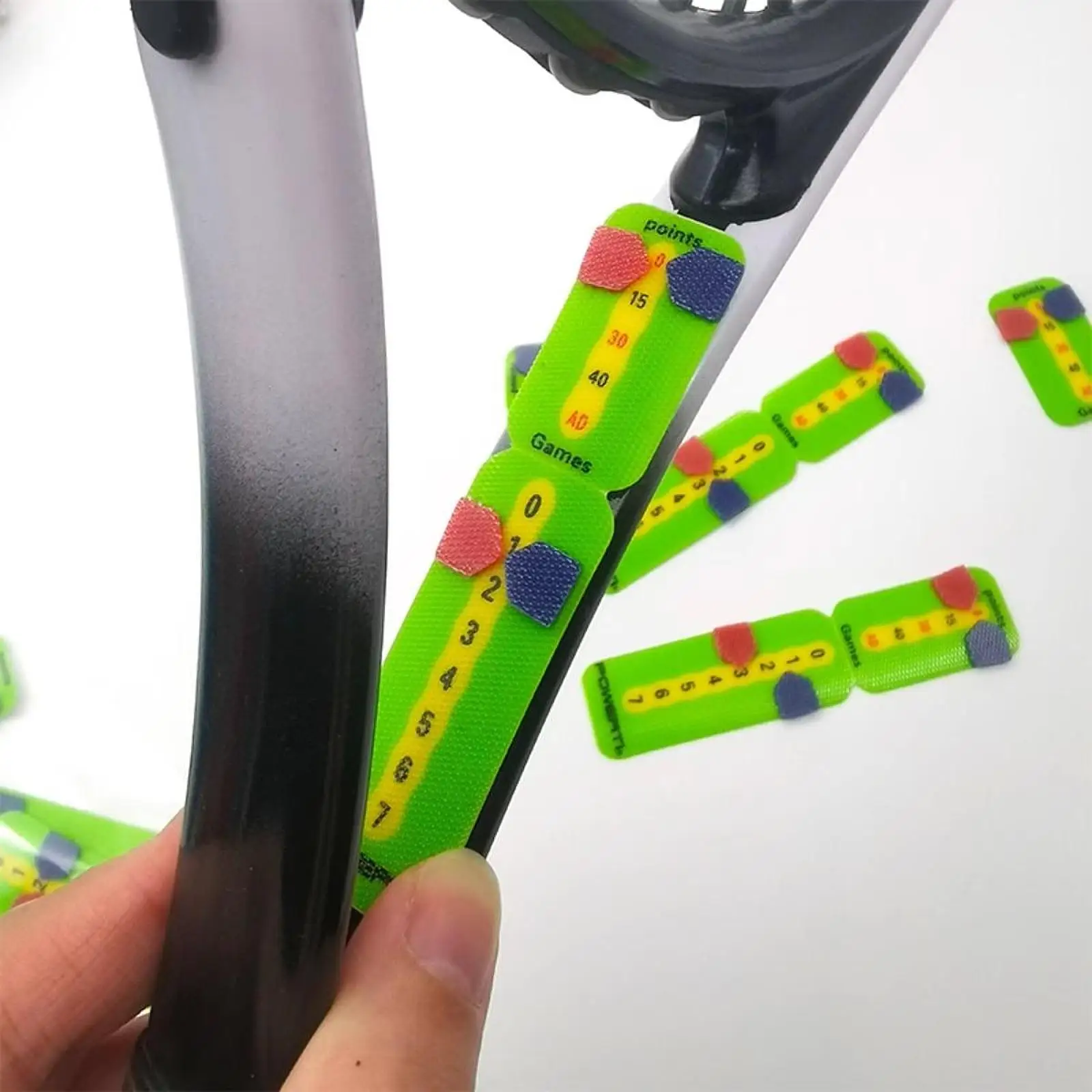 

4 Pieces Tennis Scorekeepers Padel Score Keeper for Racket Match Small Score Boards CountersFor Tennis Player Tennis Accessories