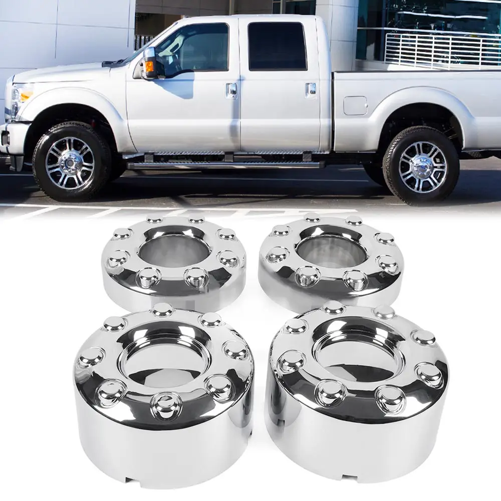 

Wheel Center Hub Caps Lug Cover Fit for 2005-2016 Ford F350 Dually 4X4 Open Chrome Aluminum Wheel Center Caps