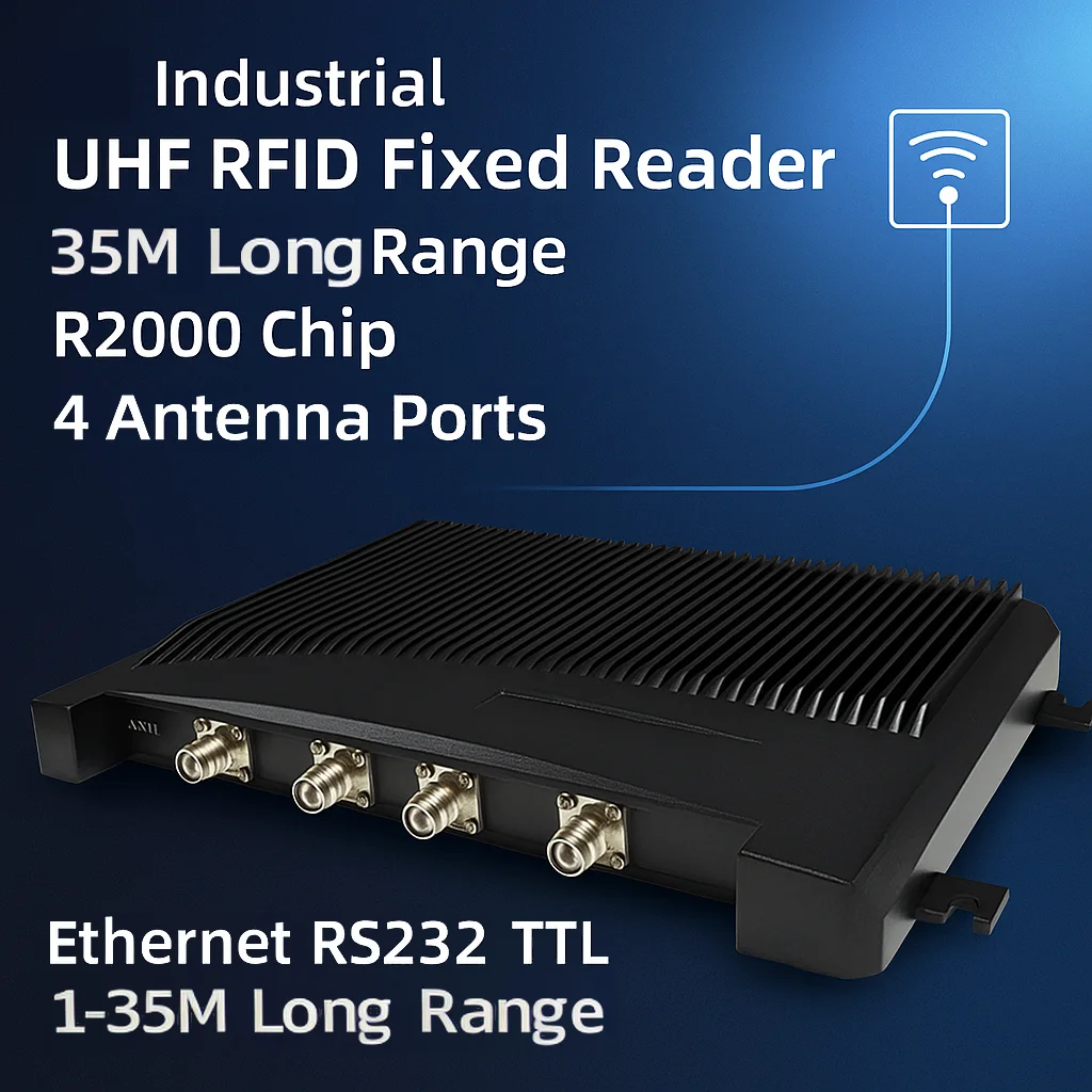 

ISO 18000-6B 6C uhf long distance rfid reader IMPINJ R2000 chip