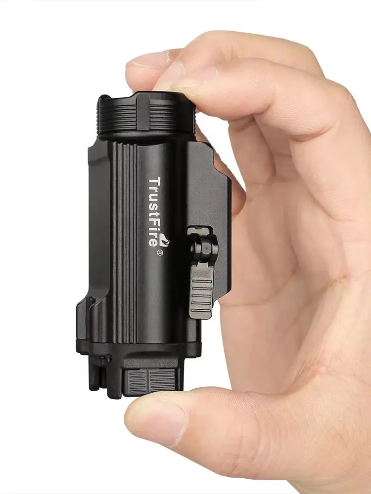 Trustfire GM35 Taktische LED-Taschenlampe 1350 Lumen Mini-Pistolenlampe USB-Aufladbar Schnellverschluss Handfeuerwaffen 1913/GL Schiene