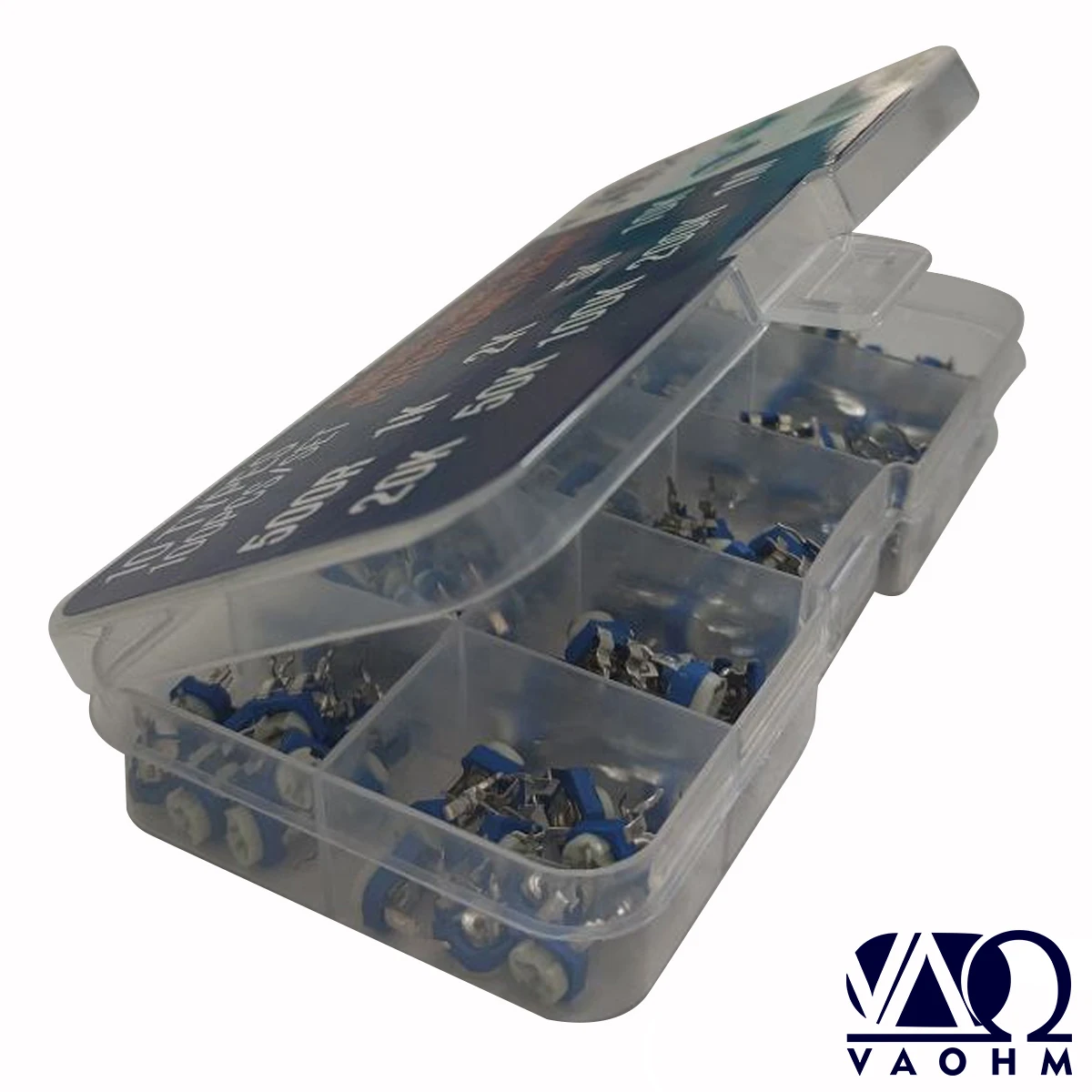 10 TYPES 100 PCS RM065 500R-1M Potentiometer Trimmer Kit