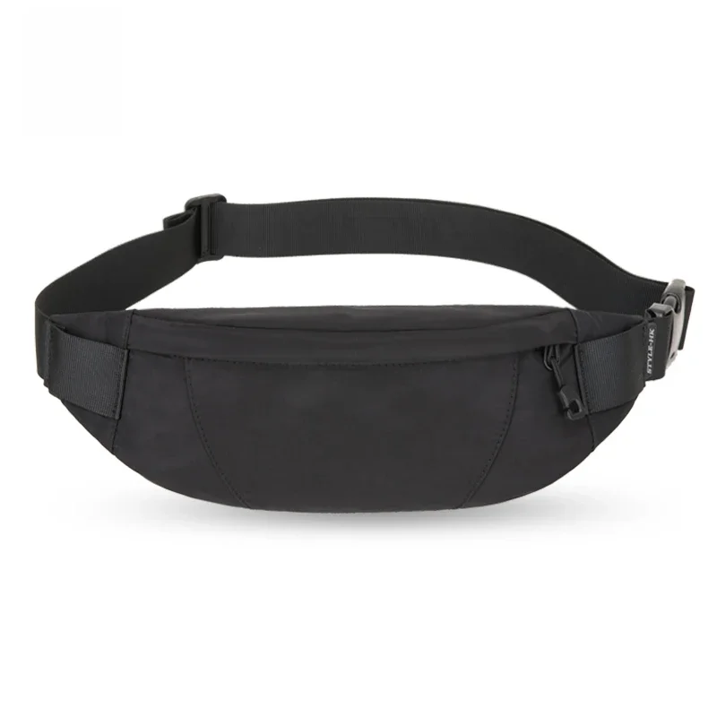Hk Fanny Pack Black Wodoodporna torba na pasek na pieniądze Męska torebka dla nastolatków Portfel podróżny Męskie torby na talię Etui na papierosy na telefon — zdjęcie 2